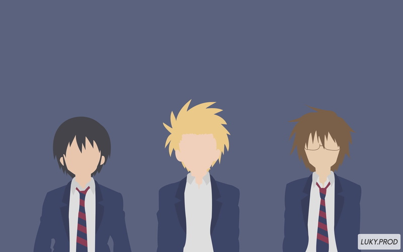 Hidenori Tabata, Danshi Koukousei no Nichijou, digital composite, business, standing, business person, suit, nature, corporate business, copy space, studio shot