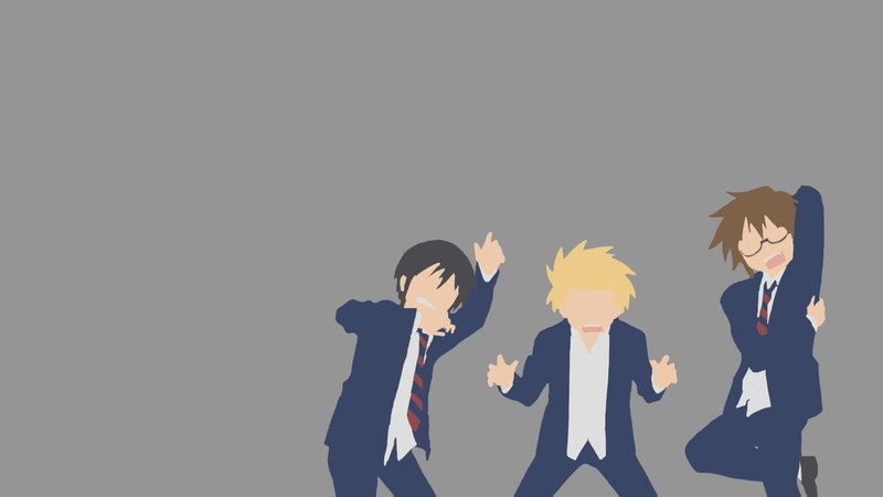 danshi koukousei no nichijou hidenori tabata yoshitake tanaka tadakuni, young adult, coworker, adult, young women, copy space, young men, businessman, people