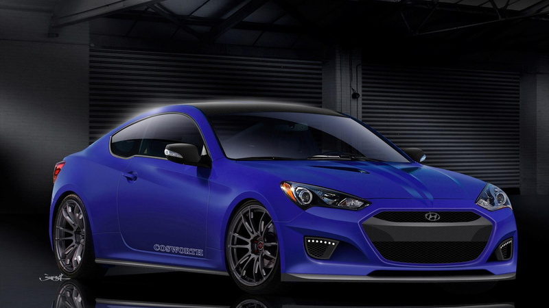 cosworth, 1080P, coupe, 2012, genesis, blue, hyundai, cars