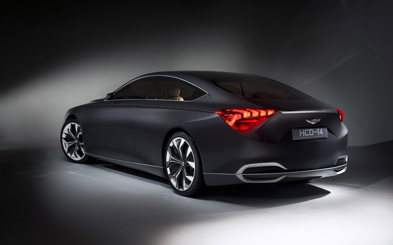genesis, rear, Hyundai Concept, 2K, concept, Hyundai Genesis, hyundai