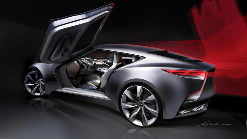 1080P, black, concept, cars, hyundai, 2013, illusttation, car, hnd