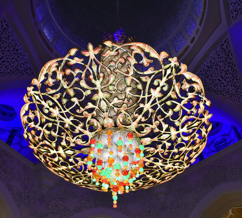 Sheikh Zayed Mosque, light, ceiling, no people, islam, human skull, close-up, chandelier, lamp, day, muslim, craft, mosque, art and craft, abhu dhabi, 4K
