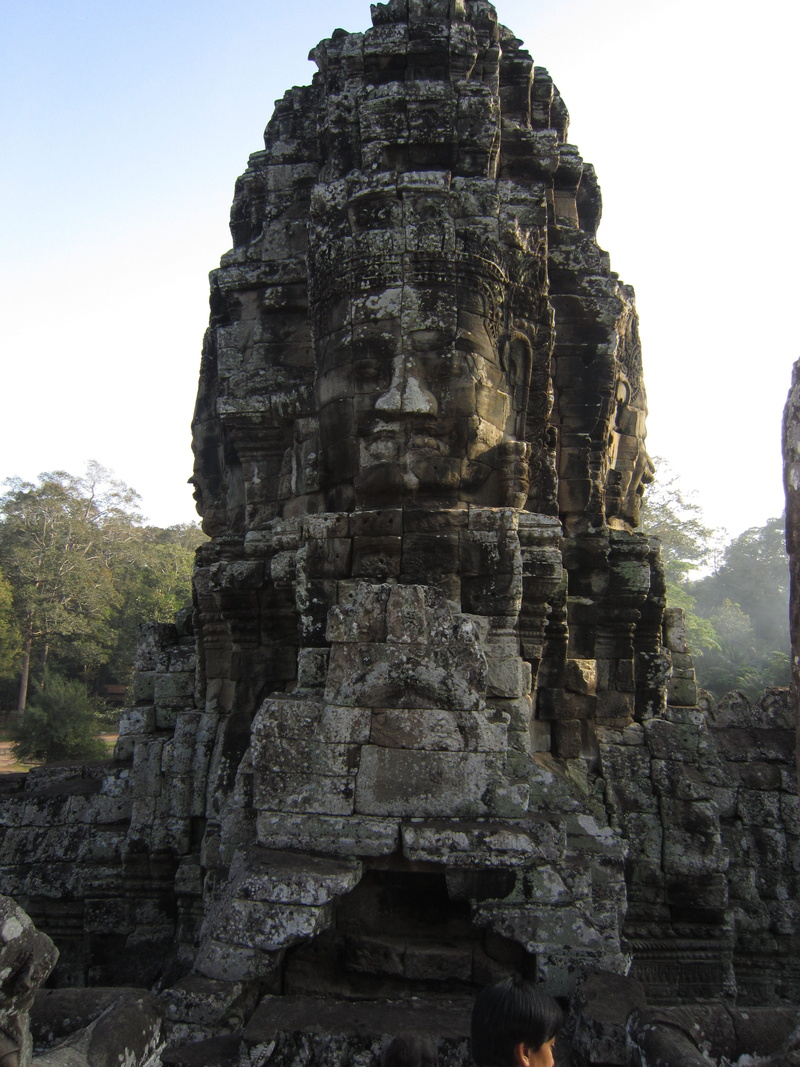 temple angkothom, sculpture, history, no people, cambodia, sky, tourism, place of worship, representation, 4K, belief, ancient civilization, built structure