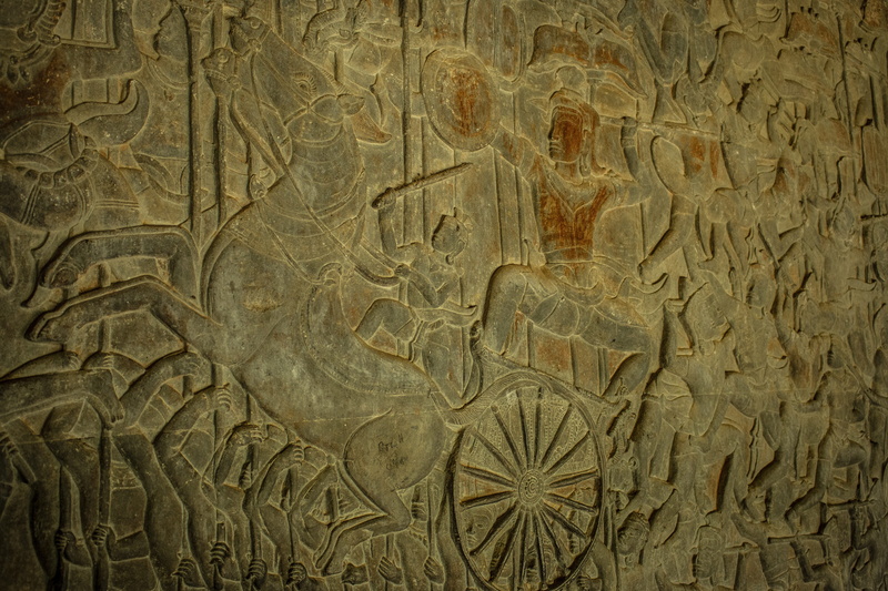ankgor wat, art and craft, ancient, khmer, male likeness, asia, backgrounds, the past, cambodia, rock carving, architecture, temple, full frame, bas relief