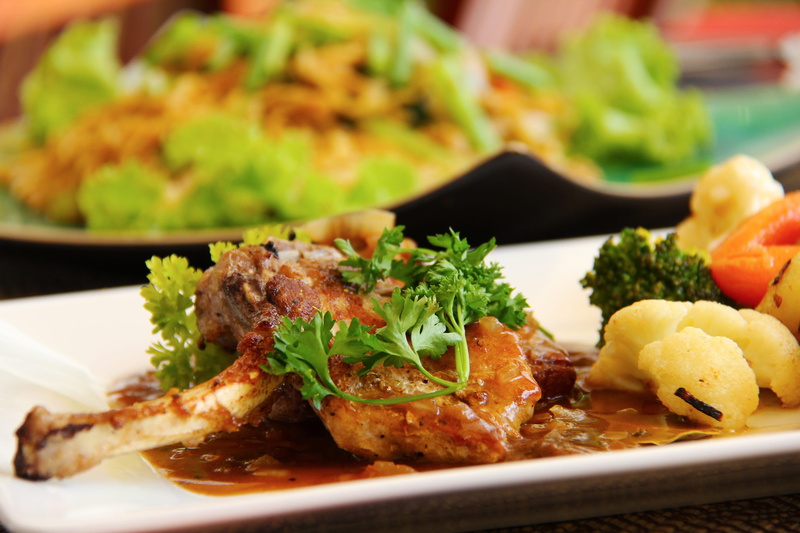 siem reap, cambodia, crockery, no people, gourmet, beef, food and drink, food, 2K, lunch, ready-to-eat, resort, lamb chop, restaurant, close-up, healthy eating