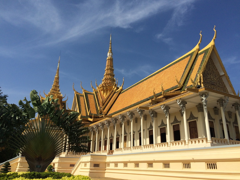 belief, travel, outdoors, no people, building exterior, spirituality, religion, spire, the khmer palace, architecture, sky, gold colored, 2K, place of worship