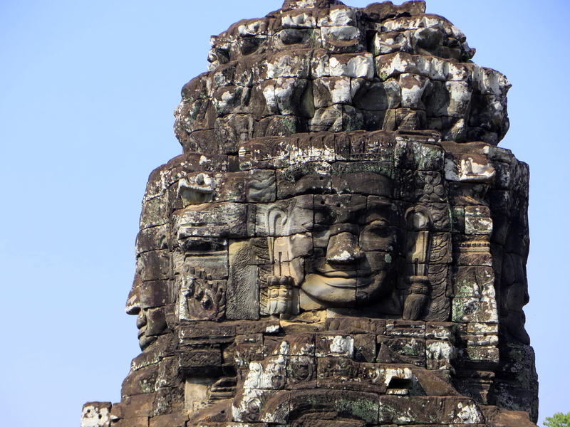 angkor, statue, temple, smile, ancient, religion, place of worship, travel destinations, outdoors, bayon, sculpture, representation, ancient civilization