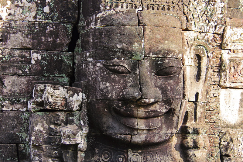 cambodia, old, beautiful, beauty, unesco, statue, stone material, architecture, heritage, tourist, 2K, male likeness, stone, khmer, Antique, spirituality
