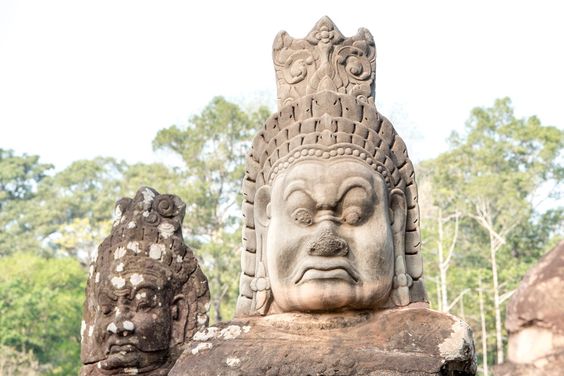 statue, stone, ancient civilization, representation, religion, buddha, carving - craft product, stone material, craft, solid, angkor thom, siem reap, creativity