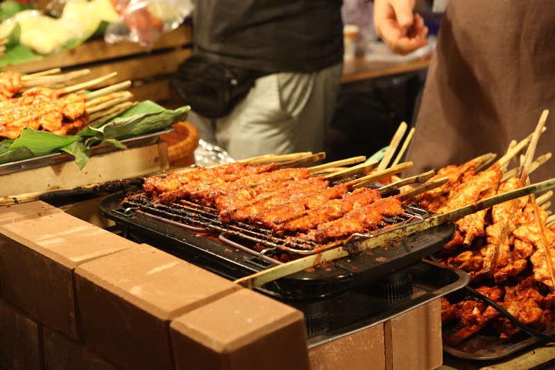 barbecue grill, concession stand, meat, heat - temperature, wellbeing, market stall, street food, outdoors, lifestyle, food and drink, preparing food, day