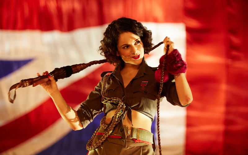 hairstyle, hd, movie, performance, beauty, indoors, focus on foreground, young women, clothing, arms raised, rangoon, women, one person, ranaut