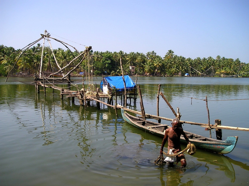 India, myanmar, transportation, nature, plant, lake, nautical Vessel, asia, Fish, moored, Fischer, mode of transportation, Web, Kerala, clear sky, Jetty