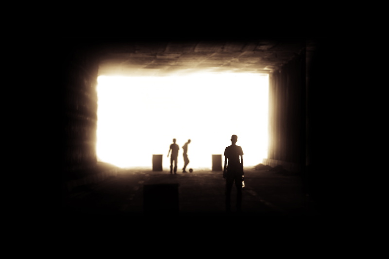 sunlight, building, tunnel, خیابان, football, people, security, window, entrance, indoors, day, men, پرتره, group of people, standing, portrait, architecture