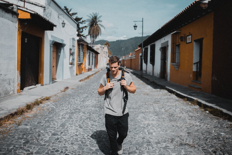backpacker, empty, street view, morning, music, road, city, perry, nature, male, adult, celebrity, 4K, clothing, alone, front view, hiking, building exterior