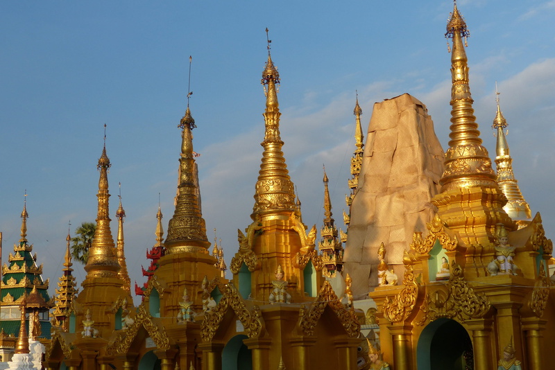 building exterior, building, architecture, place of worship, yangon, travel destinations, tourism, built structure, 4K, history, pagoda, temple, outdoors