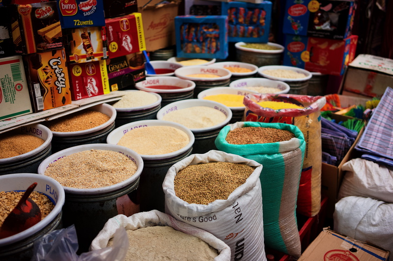 large group of objects, food and drink, collection, sale, spice, retail display, retail, market, live, arrangement, high angle view, choice, market stall