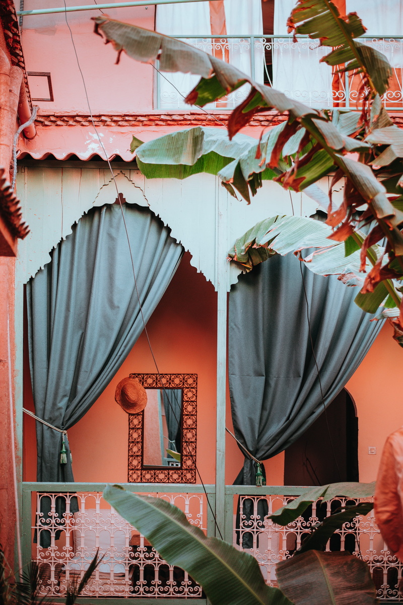 building, art and craft, pattern, no people, plant, stage, absence, representation, raid, decoration, marrakesh, two, 4K, curtains, moroccan, indoors