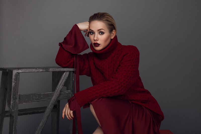 Russian, Lipstick, Actress, 2K, Zoya Berber, Blue Eyes, Short Hair, Actresses