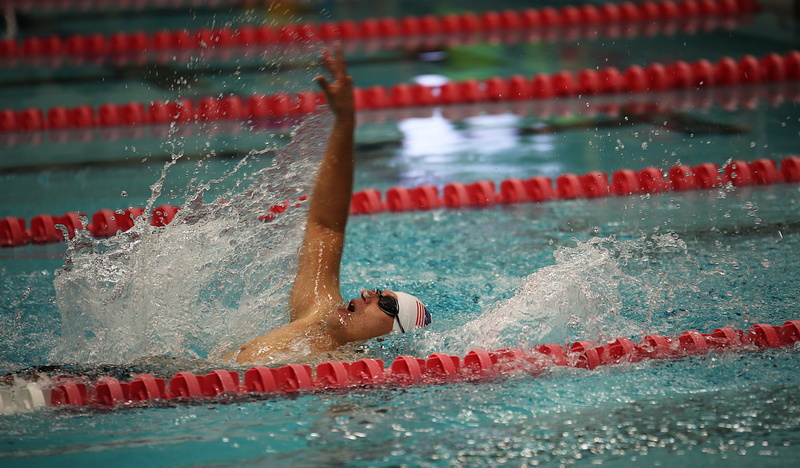 man, athlete, 2K, lanes, day, nature, aquatic sport, splashing, athletes, competition, human limb, motion, speed, pool, swim, swimming pool, red, competitive sport