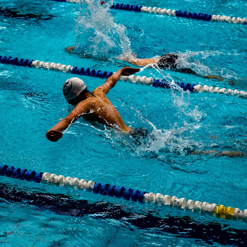 athlete, effort, pool, splashing, determination, competitive sport, sports race, swimming, outdoors, swimming cap, shirtless, aquatic sport, marathon, motion