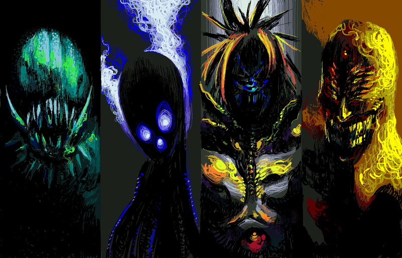 fan art, anime, digital art, 720P, creature, Boros (One-Punch Man), One-Punch Man, aliens