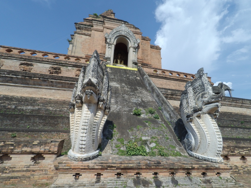 no people, outdoors, building, place of worship, ancient civilization, building exterior, spirituality, 4K, low angle view, chiang mai thailand, religion