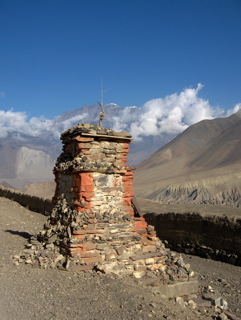 nepal, mountain range, built structure, day, buddhist, tranquil scene, 2K, environment, tranquility, desert, mountain, landscape, nature, scenics - nature