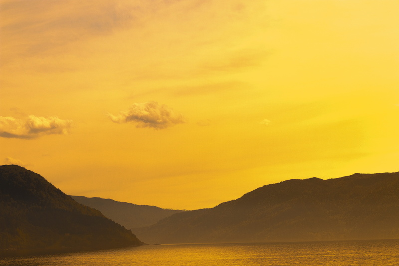 lake, tranquil Scene, roadtrip, tree, Mountains, fjords, sunlight, the sun, panorama, idyllic, view, beautiful, silhouette, dawn, sea, yellow, sunrise - Dawn
