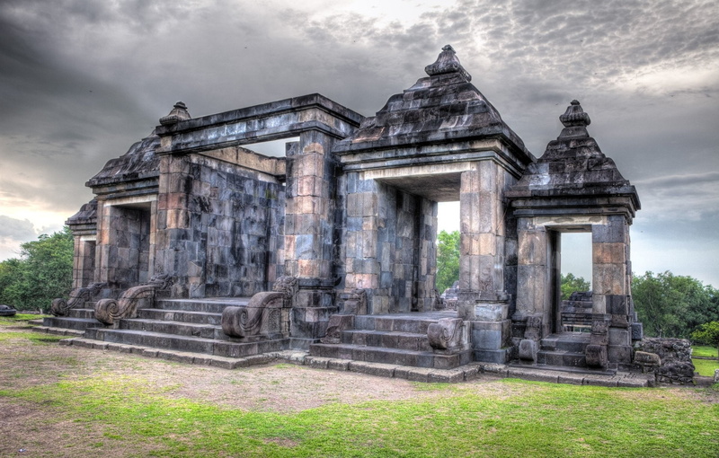 Temple, Indonesia, 1080P, Temples, Java (Indonesia), Ratu Boko