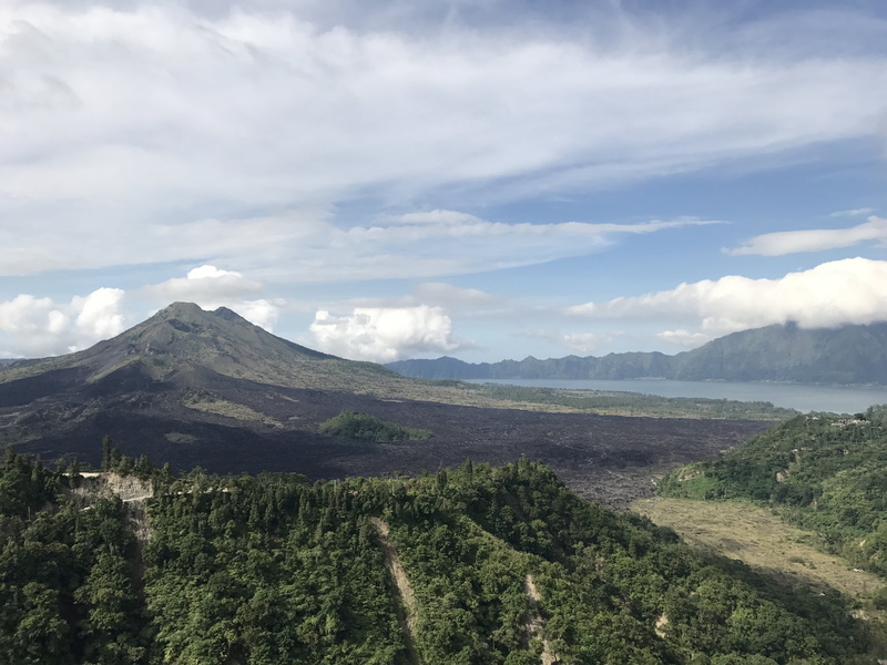 mountain peak, tranquility, range, nature, no people, kintamanee, mountain range, sky, environment, landscape, scenics, green color, forest, day, plant