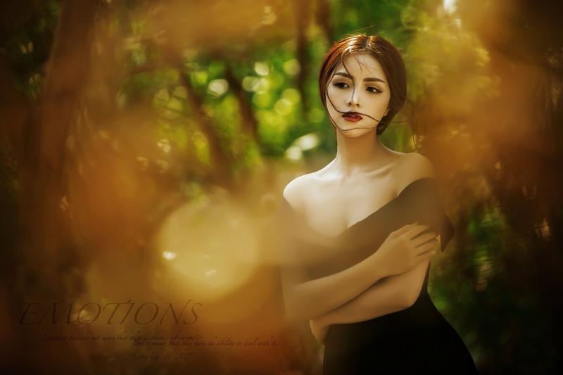 Asian, Bokeh, Quote, Mai Ánh Quyên, Vietnamese, Model, Girl, 1080P, Models