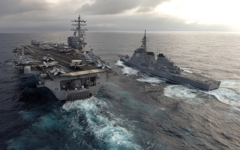 USS Ronald Reagan (CVN-76), 1080P, Warships, Aircraft Carrier, Warship
