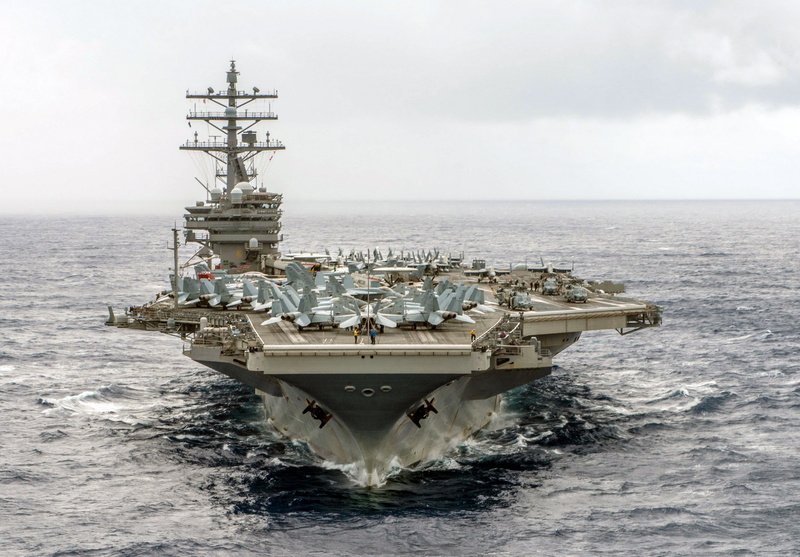 transportation, 2K, horizon over water, sea, horizon, fuel and power generation, uss ronald reagan cvn 76, nautical vessel, industry, oil industry, business