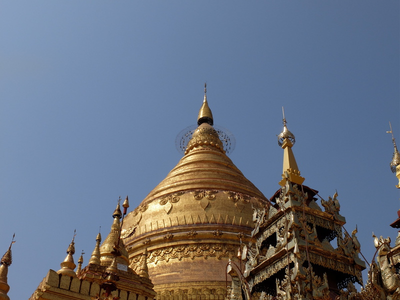 4K, asia, travel, famous Place, sky, history, pagoda, belief, travel destinations, buddhism, clear sky, temple - Building, bagan, stupa, built structure