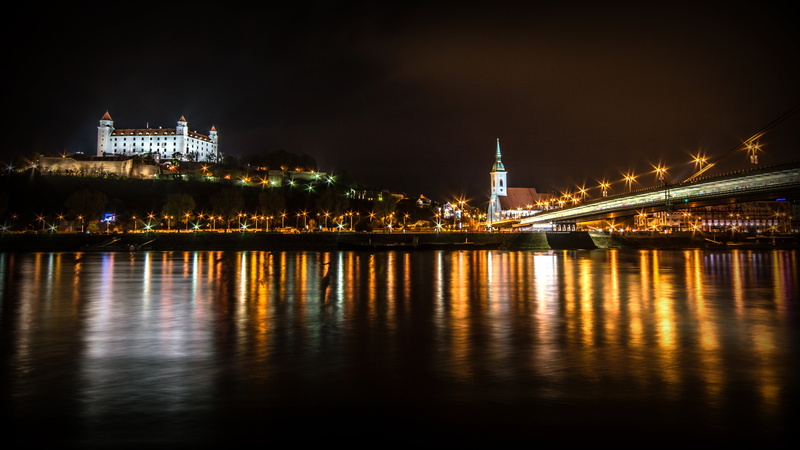 illuminated, nightlife, outdoors, castle, budapest, temple, reflection, building exterior, travel destinations, famous Place, the danube, history, transportation