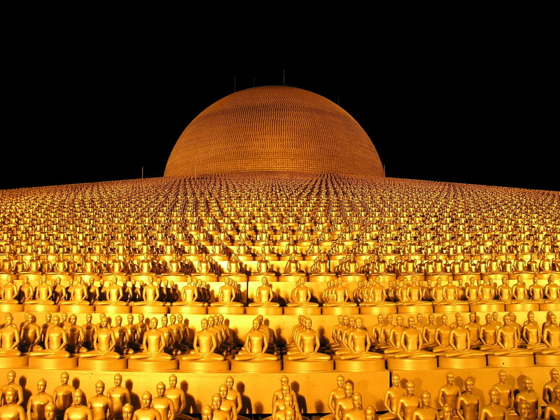 city, dhammakaya movement, temple, statues, belief, dhammakaya pagoda, thailand, built structure, phra dhammakaya, buddhists, architecture, pagoda, monument