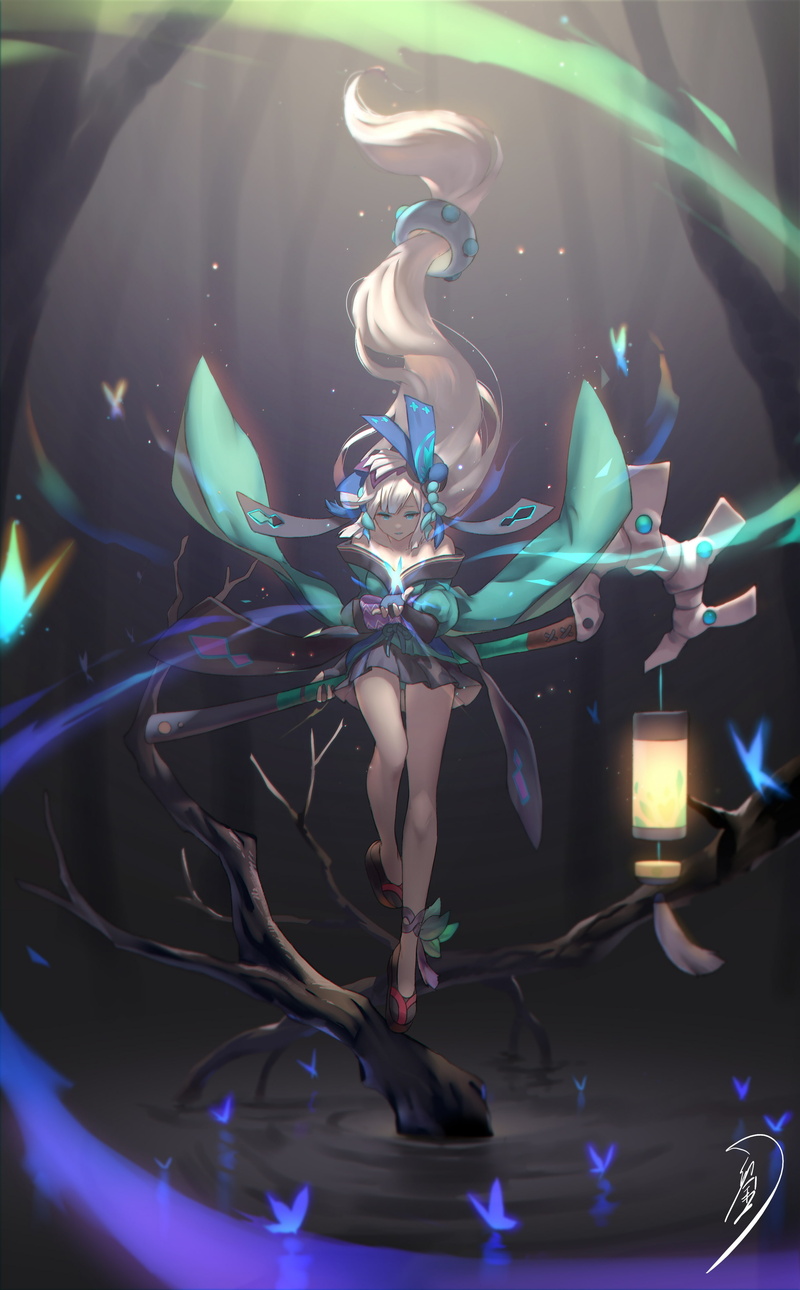 traditional clothes, white hair, abstract, Anime, lens flare, human body part, futuristic, technology, 4K, indoors, anime girl, connection, science, togetherness