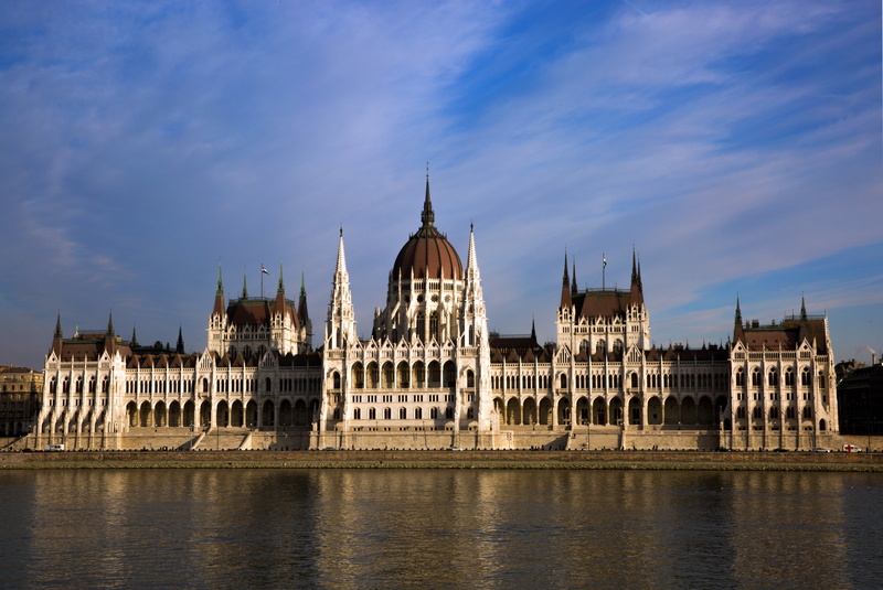 budapest, water reflection, waterfront, architecture, impressive, travel, city, splendor, places of interest, city trip, landmark, nature, cloud - sky