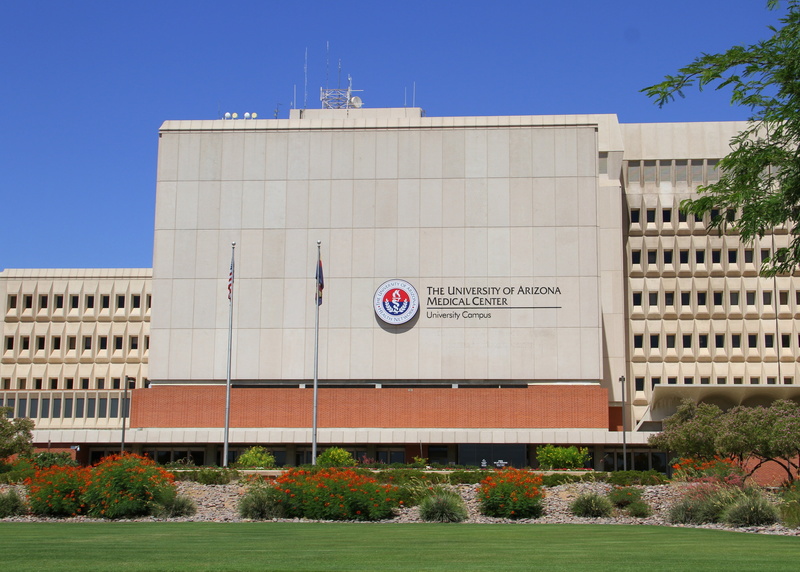 outdoors, collage, office building exterior, healthcare, medicine, built structure, university, day, research, nature, clear sky, uofa, government, medical center
