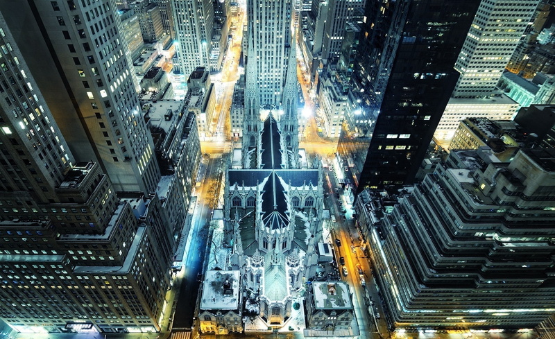 s, rise, st, City, saint, gray, city life, building, high, office building exterior, illuminated, night, built structure, building exterior, tall - high
