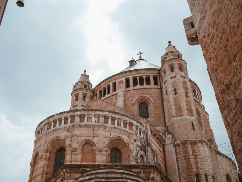 day, old city, building, built structure, teal, jerusalem, building exterior, belief, cloud - sky, travel, orange, history, place of worship, 4K, no people