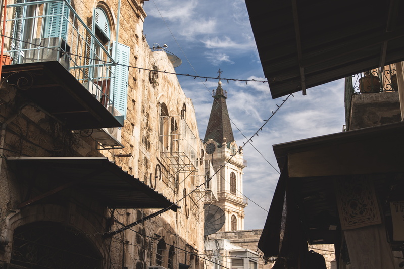 building exterior, church, history, 5K, jerusalem, cityscape, low angle view, outdoors, wedding, religion, canon, belief, day, spirituality, vacation