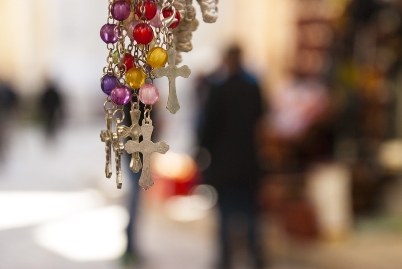 necklace, luxury, day, old city, belief, religion, christian quarter, personal accessory, close-up, jewelry, no people, holy, gold, israel, outdoors, hanging