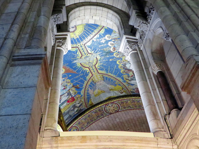 spirituality, travel destinations, arch, basilica, dome, 4K, ceiling, belief, tourism, low angle view, europe, religion, sacred, decoration ceiling, sacred heart