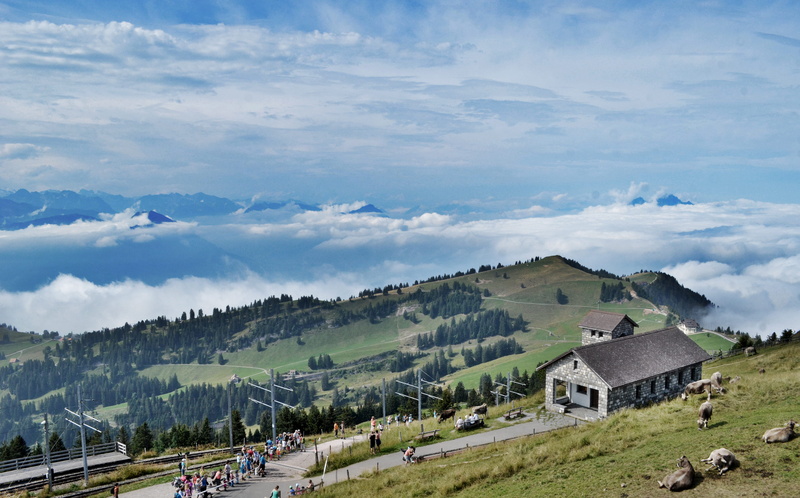 beauty in nature, building exterior, swiss, architecture, lucerne, sky, outdoors, switzerland, tranquil scene, scenics - nature, no people, mountain range