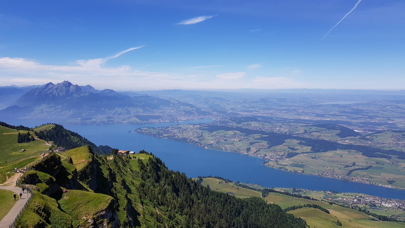 impressive, view, water, no people, lake lucerne region, swiss alps, alpine, tranquil scene, nature, outdoors, clouds, mountain range, landscape, sunny