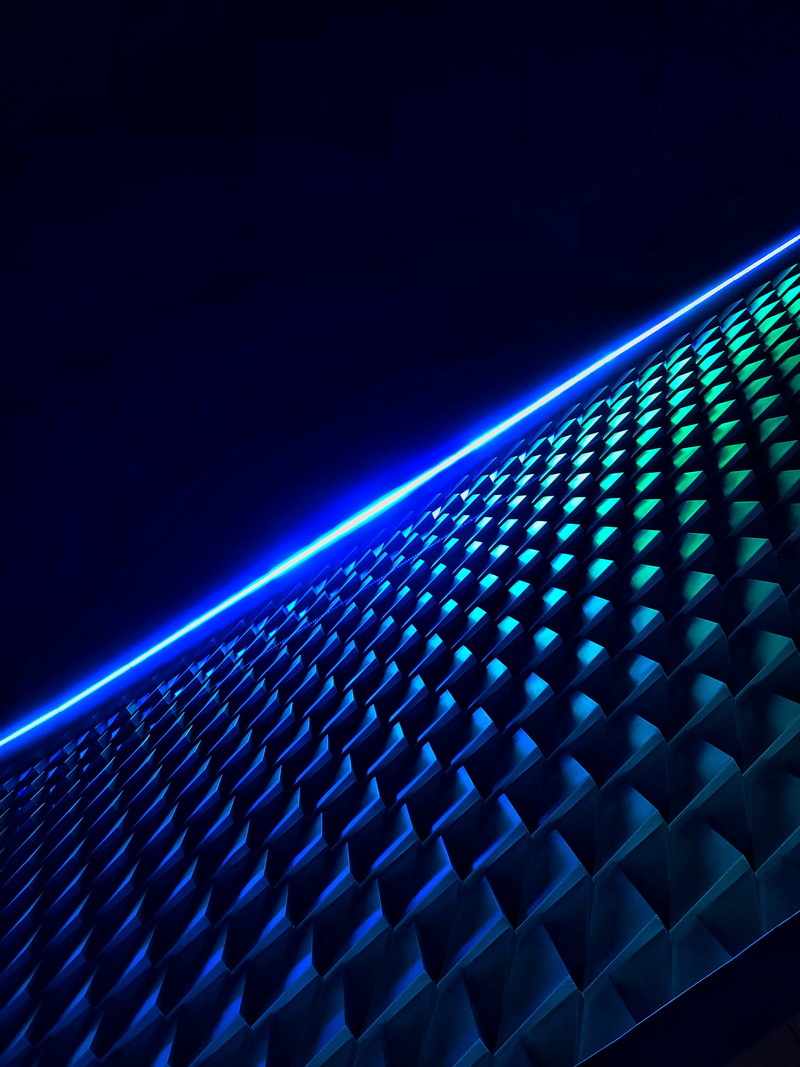 copy space, nightlife, building, indoors, city, neon, glowing, black background, complexity, creativity, modern, design, architecture, india, futuristic