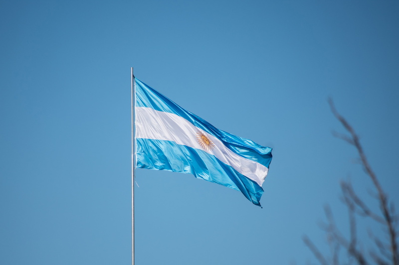 independence, copy space, blue, flags, 2018, may, national icon, freedom, country, 4K, waving, no people, shape, latin america, flag, outdoors, nature