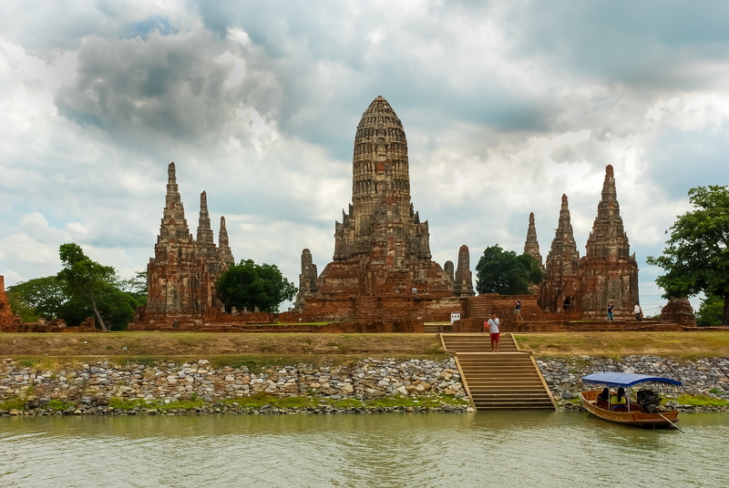 cloud - sky, the past, tourism, 4K, architecture, nature, ancient, sky, asia, outdoors, religion, spirituality, travel, place of worship, ayutthaya, building exterior