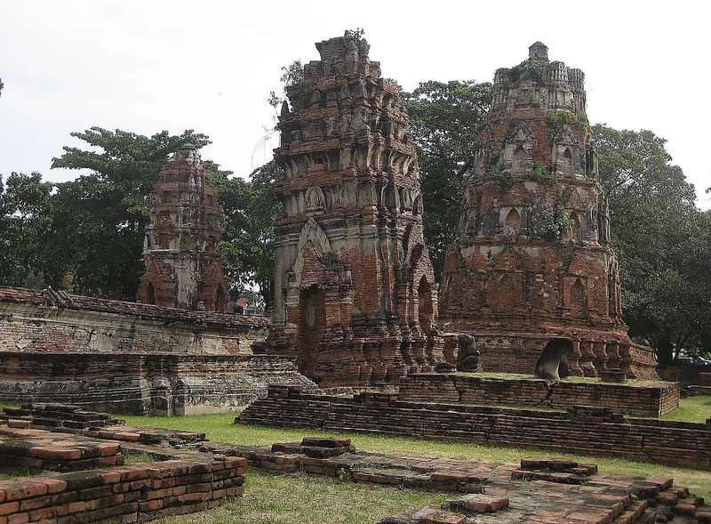 ruined, spirituality, travel, old ruin, buddhist, no people, wat mahathat, religion, belief, archaeology, sky, outdoors, the past, tourism, building exterior